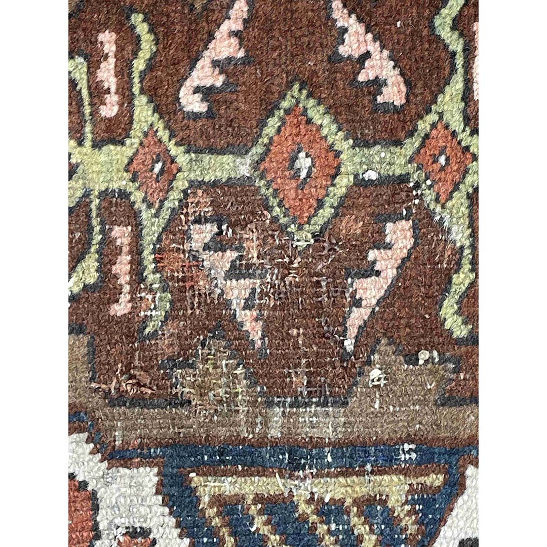 Special Serapi - 1900s Antique Persian Rug - Heriz Carpet - 3'1" x 5' ft