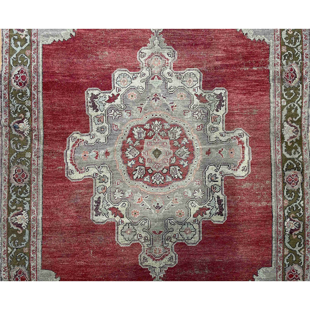 Opulent Oushak - 1910s Antique Turkish Rug - Tribal Carpet - 5'3" x 9' ft