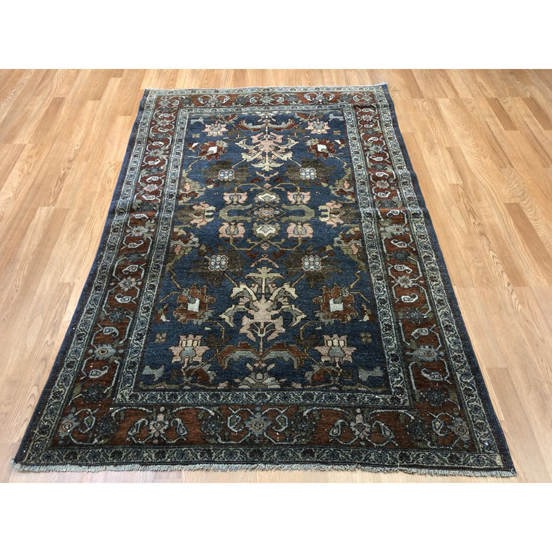 Beautiful Bibikabad - 1900s Antique Persian Rug - Tribal Carpet - 4'6" x 6'9" ft.