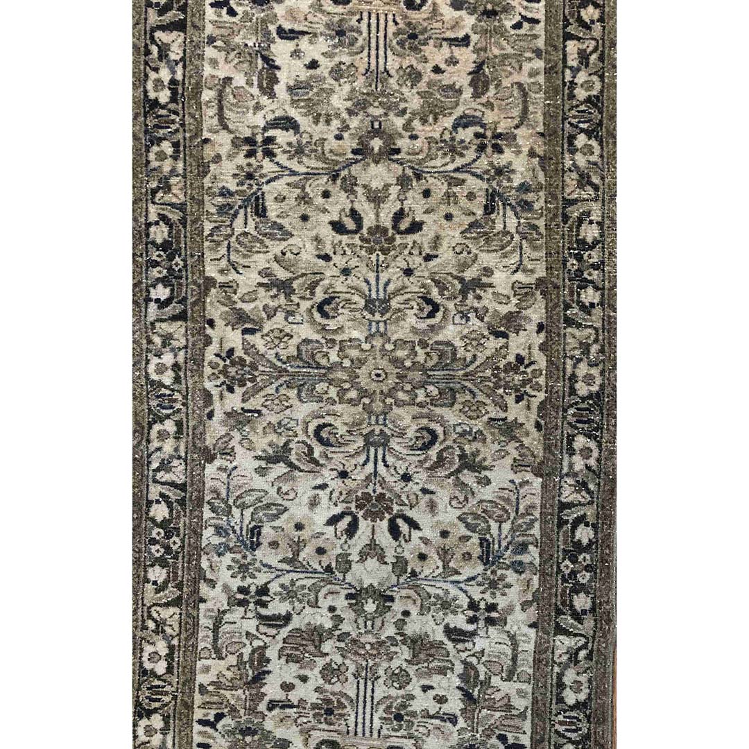 Delightful Dergazine - 1920s Antique Persian Rug - Lilihan Carpet - 2'9" x 6'6" ft.