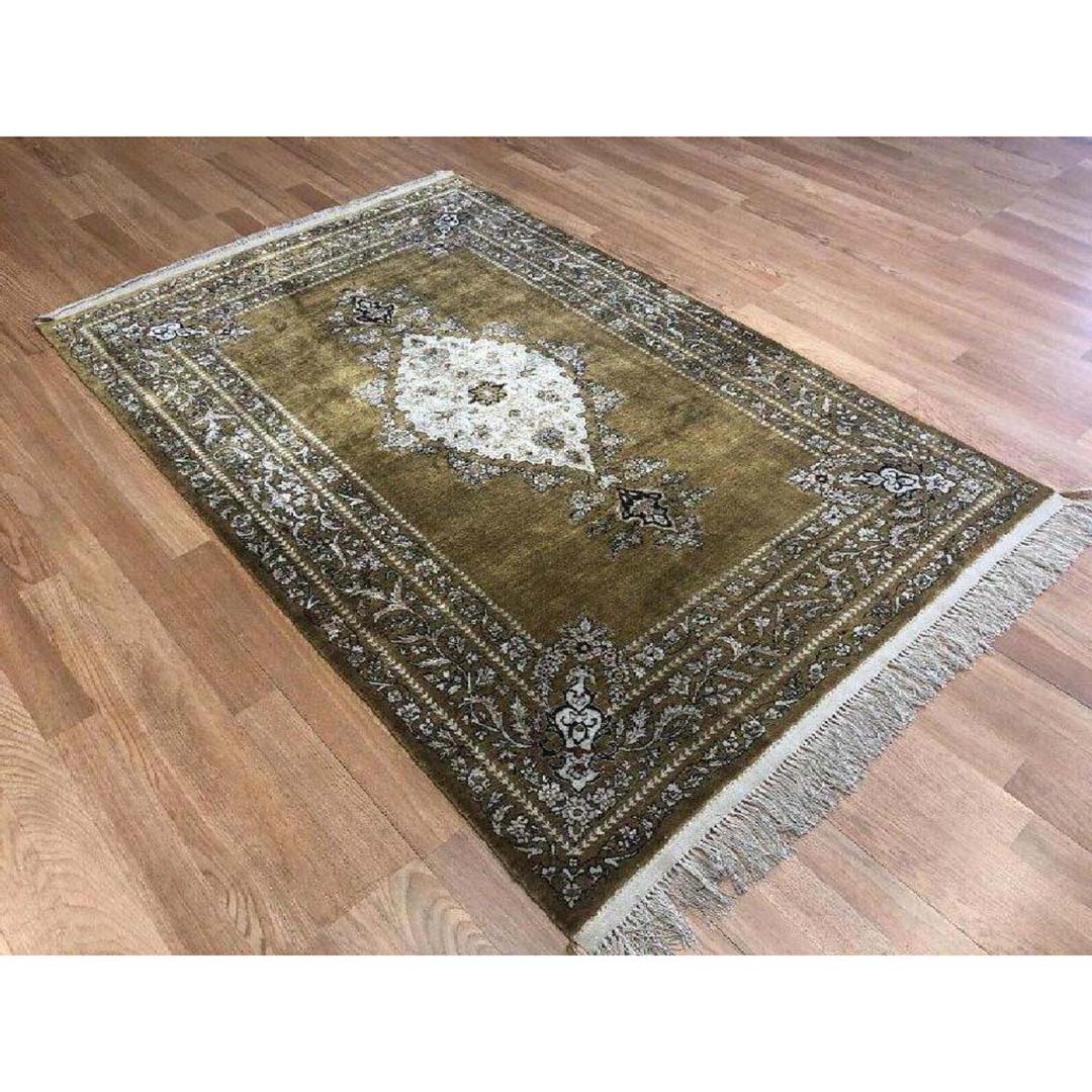 quality qum 1930s -antique persian rug tribal carpet-3'5" x 5" ft