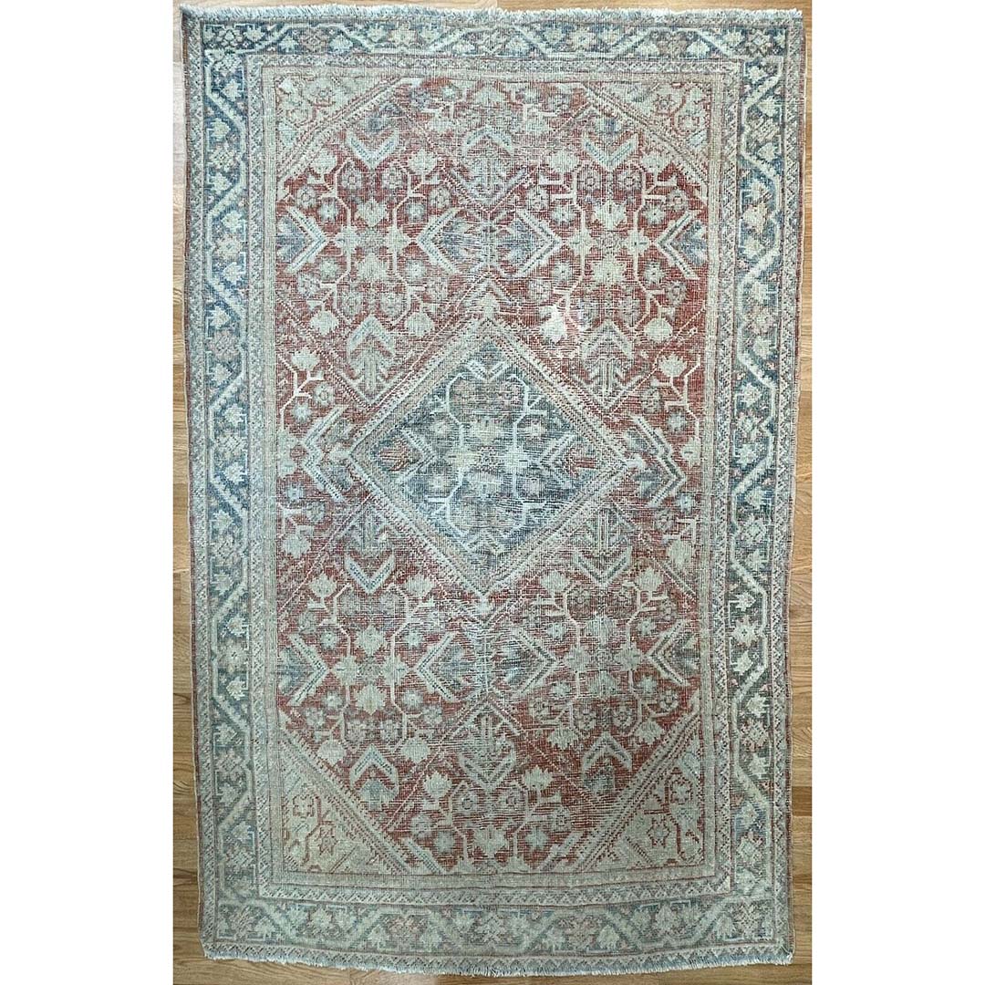 Tremendous Tribal - Antique Oriental Rug - Nomadic Vintage Carpet - 4'3'' x 6'8'' ft