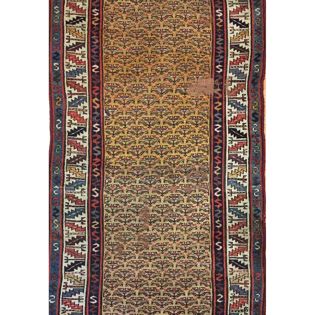 Classic Caucasian - 1940s Antique Tribal Rug - Oriental Carpet - 6'6" x 8' ft.