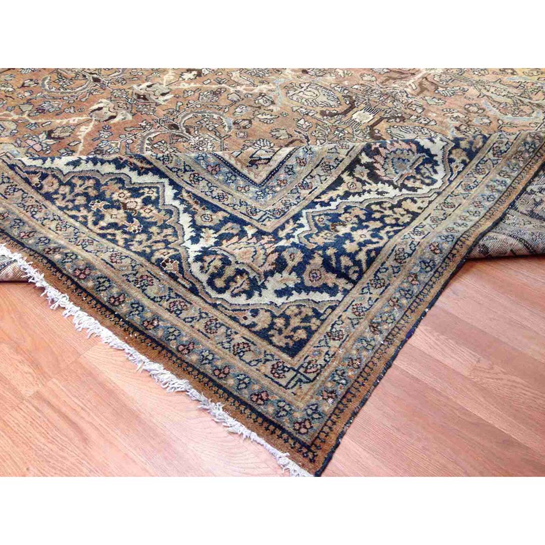 Spectacular Sultanabad - 1900s Antique Mahal Rug - Ziegler Tribal Rug 12' x 17'2" ft