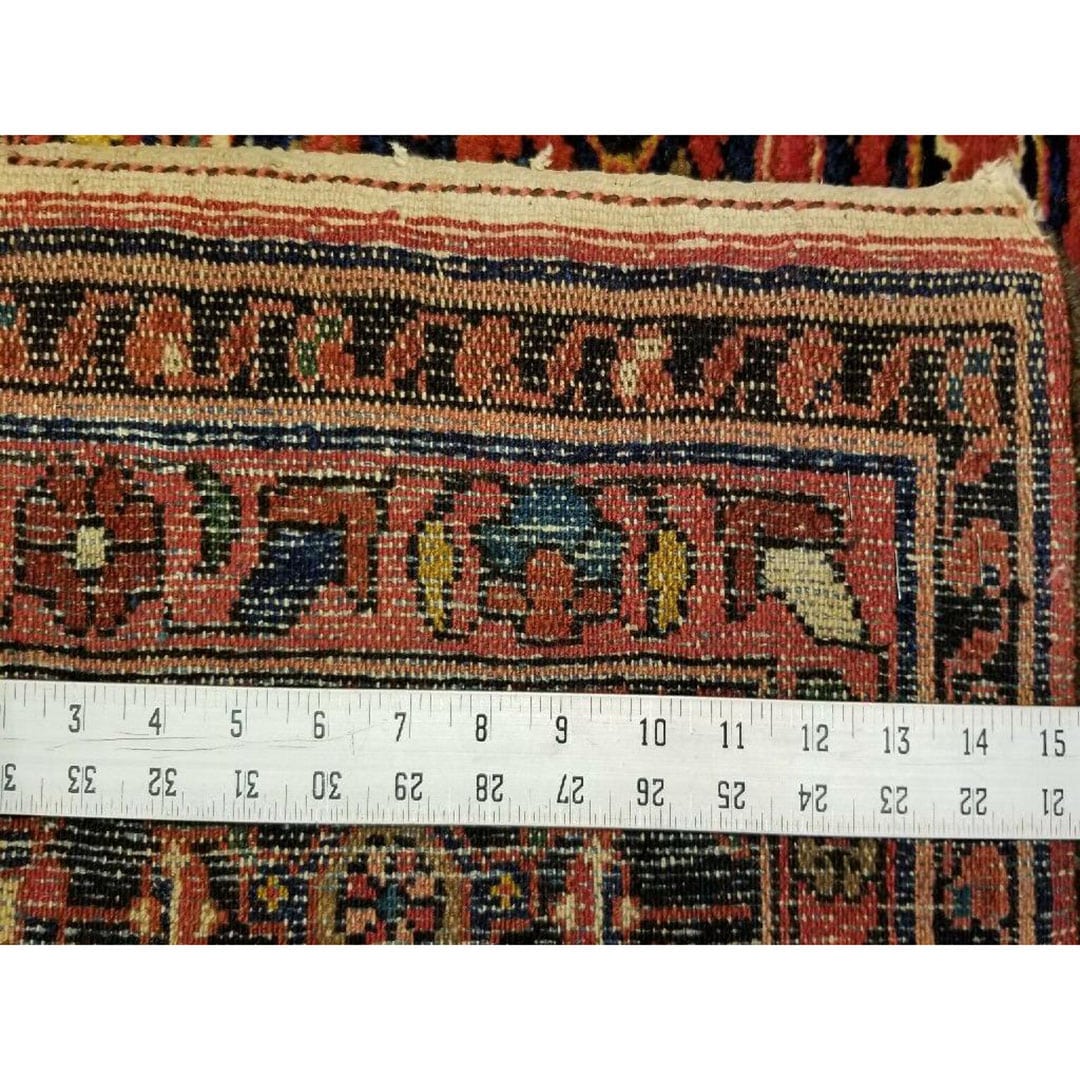 Handsome Hamadan - 1930s Antique Persian Rug - Tribal Carpet - 4'10" x 6'8" ft