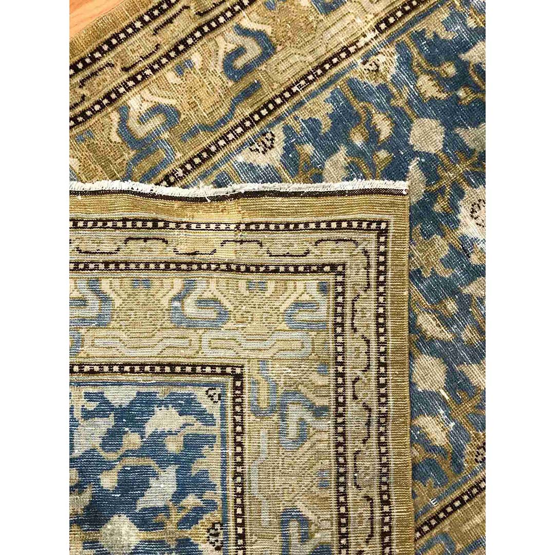 Terrific Tribal - 1880s Antique Khotan Rug - Samarkand Carpet - 4'2" x 7' ft