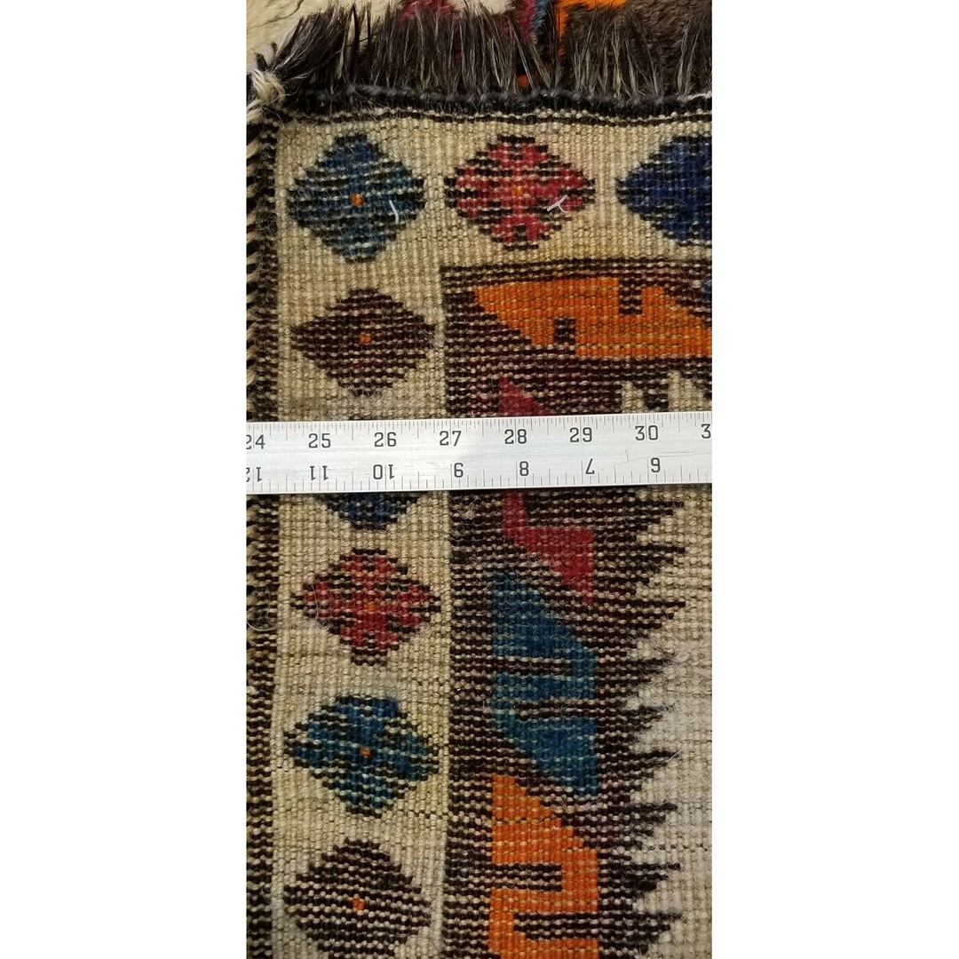 Special Shiraz - 1940s Antique Persian Rug - Tribal Carpet - 3'4" x 6'6" ft