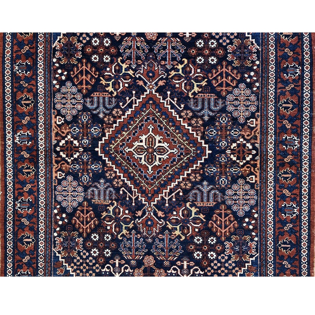 marvelous malayer 1900s - antique persian rug tribal runner-3'10" x 16'3" ft