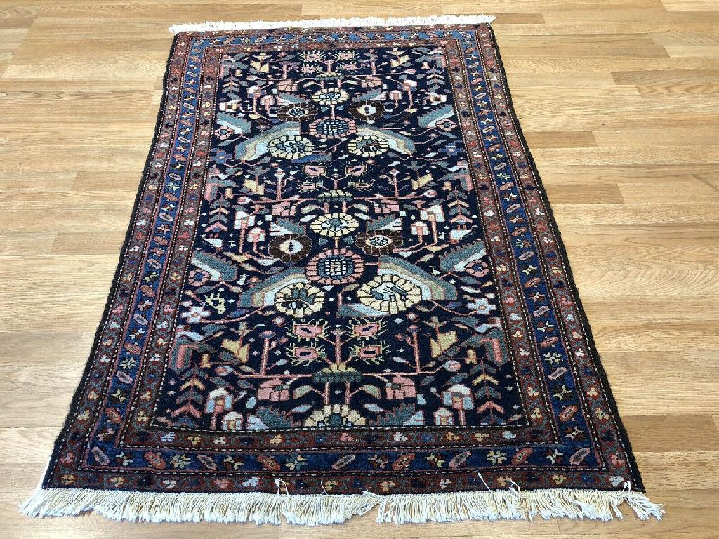 Marvelous Malayer - 1900s Antique Persian Rug - Tribal Carpet - 3'2" x 4'8" ft