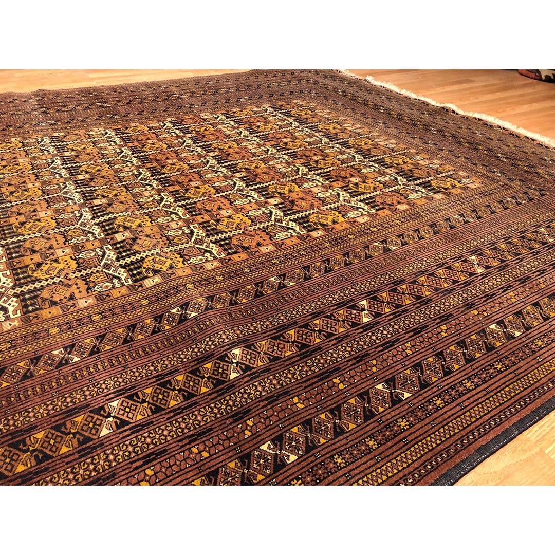 Beautiful Bokhara - 1940s Antique Persian Rug - Tribal Carpet - 7' x 10' ft