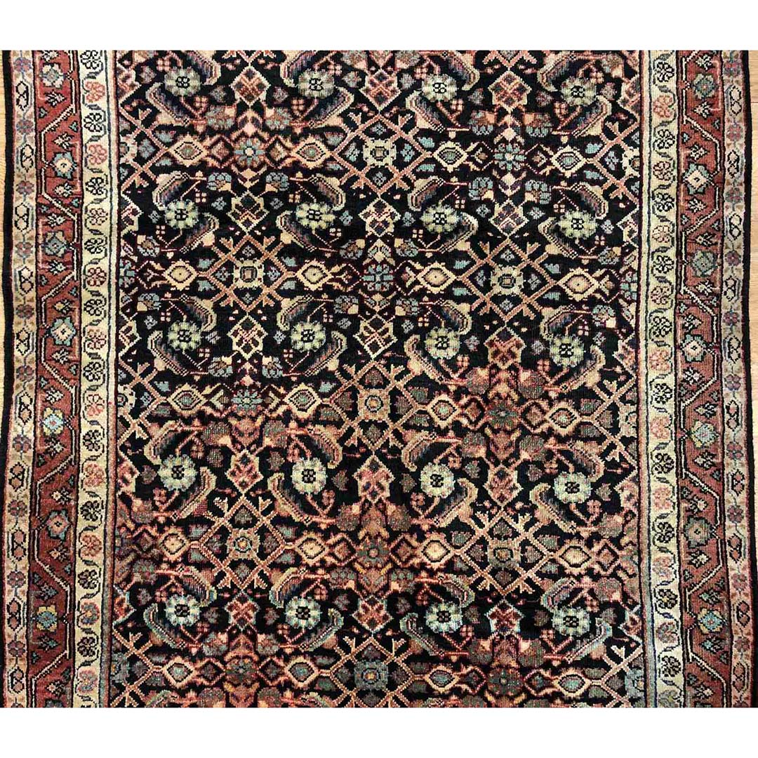 Marvelous Mahal - 1920s Antique Persian Rug - Tribal Carpet - 4'3" x 6'5" ft
