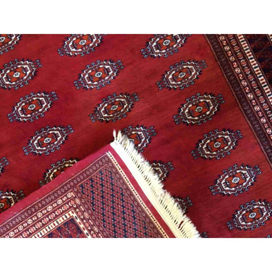 Beautiful Bokhara - Vintage Pakistani Rug - Tribal Oriental Carpet - 9'3" x 10'9" ft