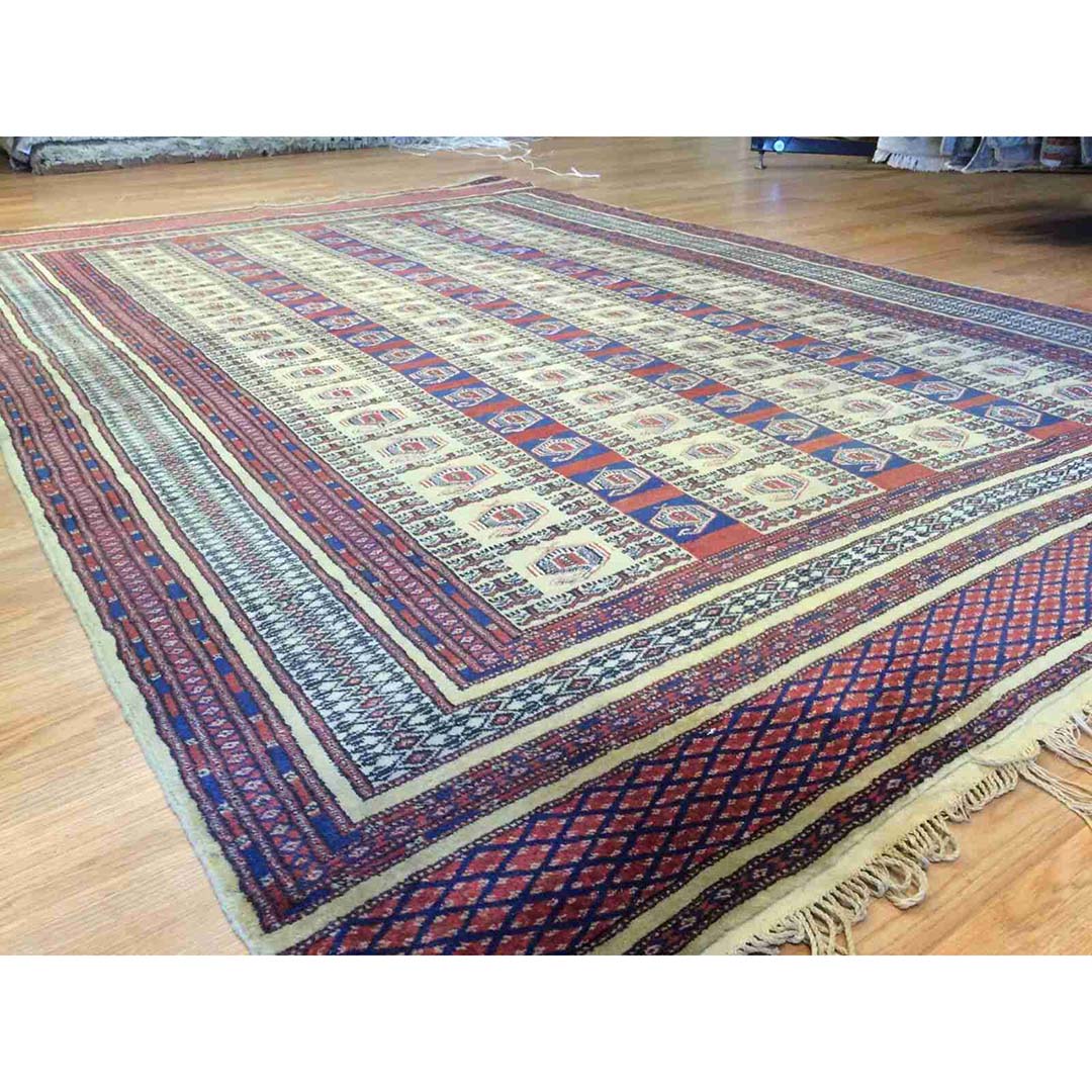 Beautiful Balouch - 1940s Antique Kurdish Rug - Persian Carpet - 6'1" x 9'1" ft