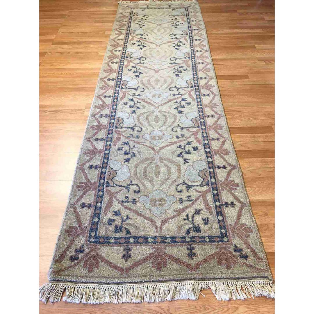 Amazing Arts and Crafts - Modern Indian Rug - Contemporary Carpet - 3' x 10'7" ft.