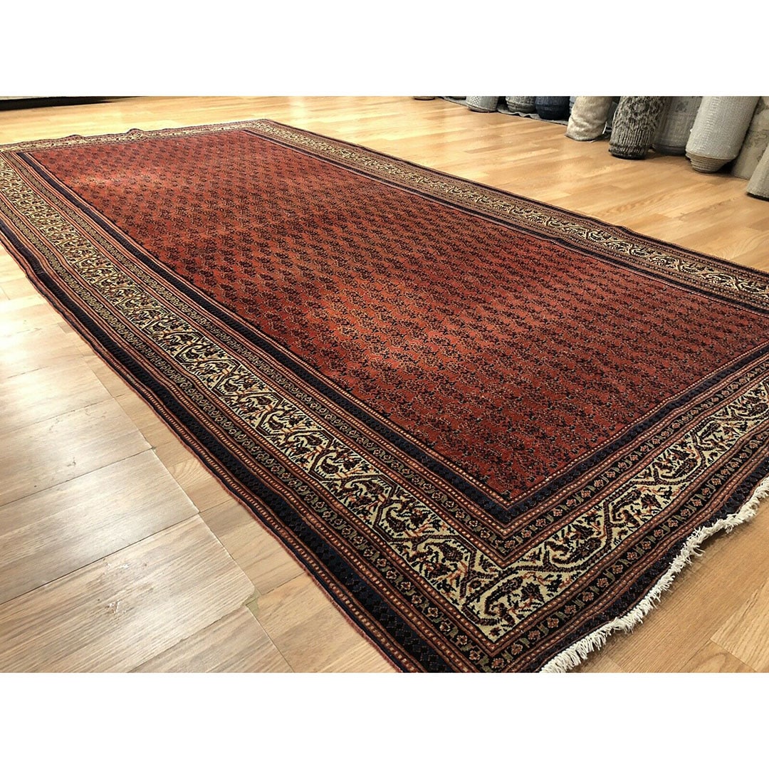 Special Seraband - 1900s Antique Mir Rug - Tribal Oriental Carpet - 5'8" x 10'9" ft