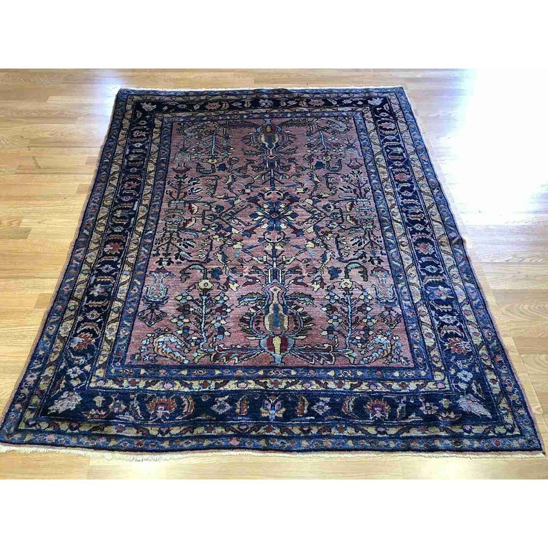 Lovely Lilihan - 1920s Antique Persian Rug - Tribal Carpet - 5'1" x 6'4" ft