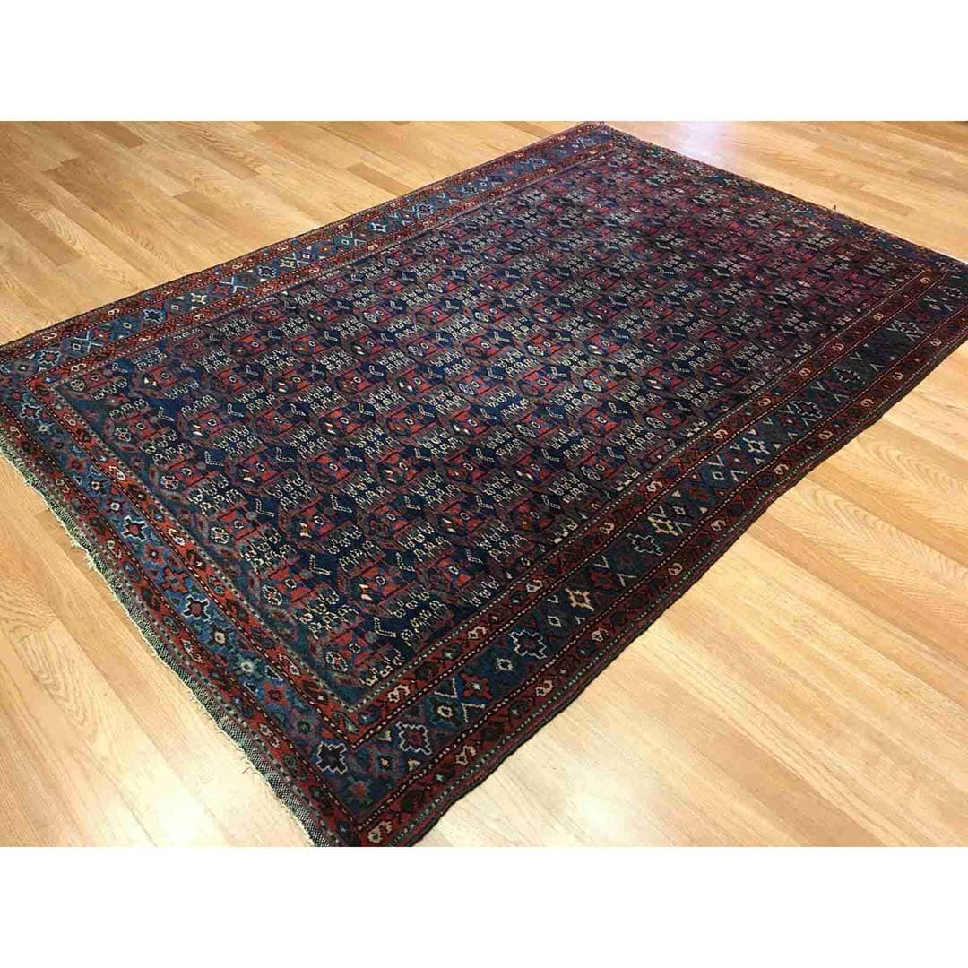 Marvelous Malayer - 1940s Antique Persian Rug - Tribal Carpet - 4'7" x 6'6" ft
