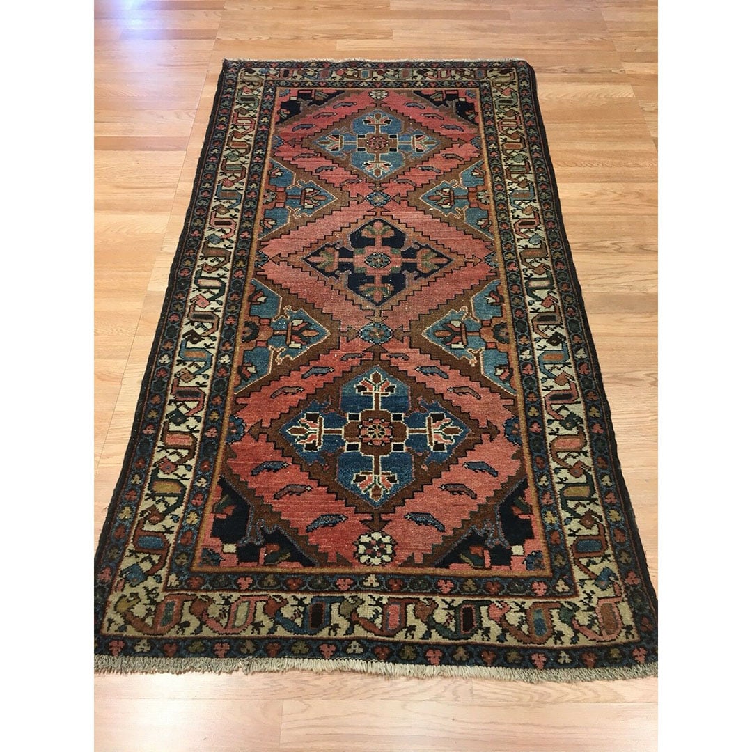 Lovely Lilihan - 1920s Antique Persian Rug - Tribal Carpet - 3'7" x 5'10" ft