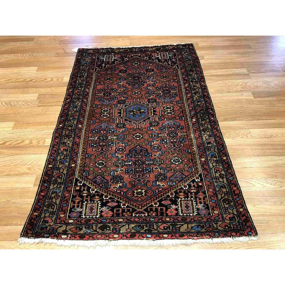 Marvelous Malayer - 1920s Antique Persian Rug - Tribal Carpet - 3'2" x 5'5" ft
