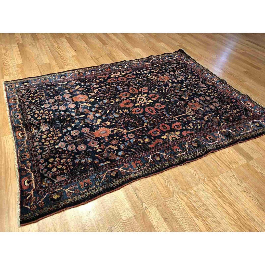 Majestic Malayer - 1920s Antique Persian Rug - Tribal Carpet - 4' x 6'6" ft