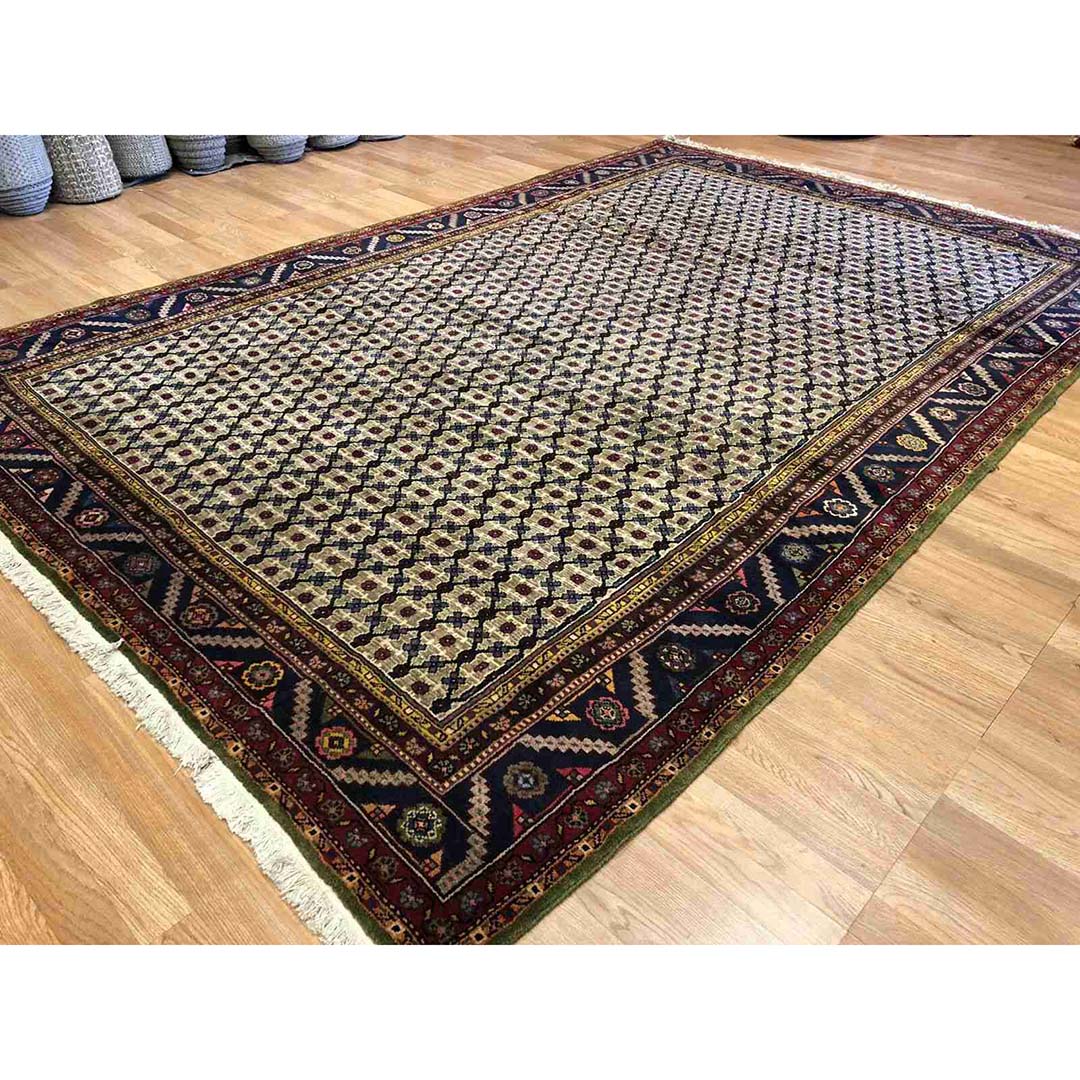 Special Songhur - 1960s Antique Koliai Rug - Kurdish Persian Carpet 6'7" x 9'10" ft.