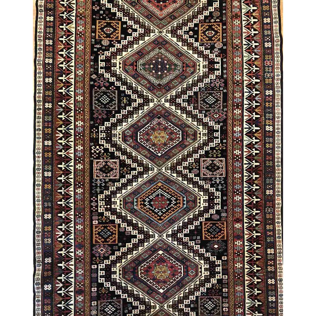 Quality Quba - 1900s Antique Shirvan Rug - Tribal Caucasian Runner - 2'10" x 8'7" ft