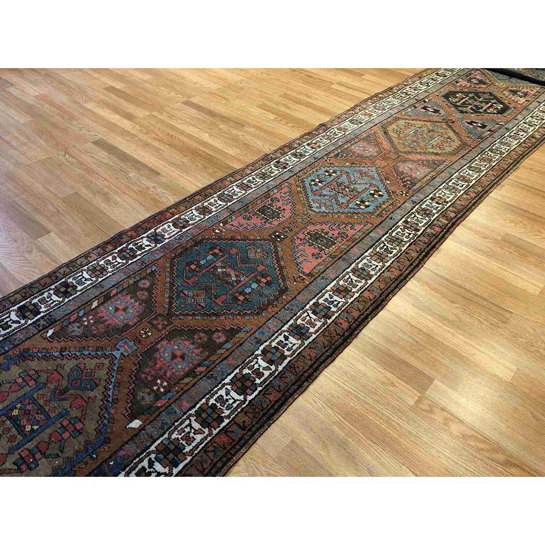 Special Serab - 1910s Antique Persian Rug - Tribal Runner - 3' x 14'5" ft