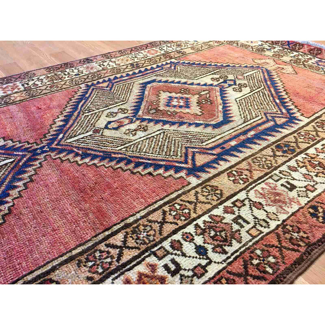 Captivating Camel Hair - 1930s Antique Persian Rug - Tribal Carpet - 3'3" x 6'7" ft.