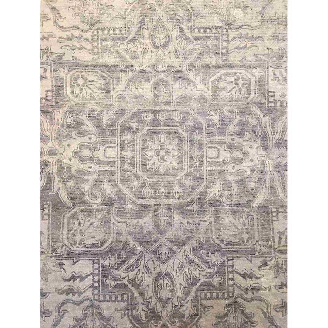 Intricate Indian - Oriental Design - Tribal Handmade Carpet - 9'8" x 13'3" ft.