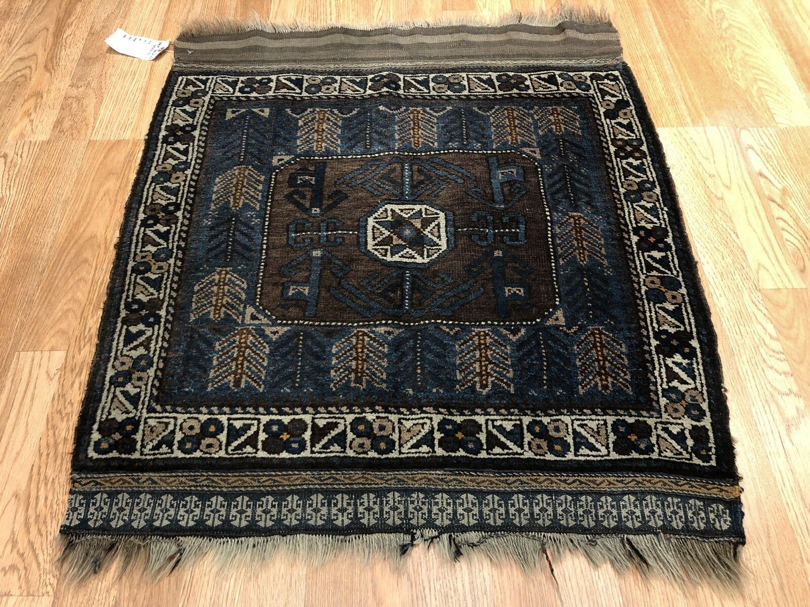 Natural Nomadic – 1900s Antique Afghan Rug – Tribal Carpet – 2.8 x 3 ft
