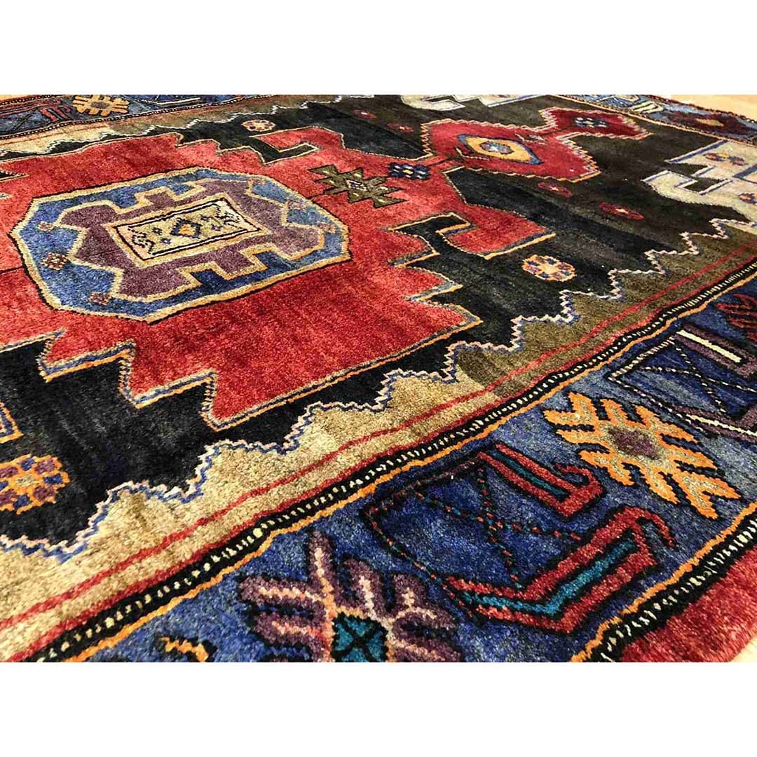 Voluptuous Viss - 1940s Antique Persian Rug - Tribal Carpet - 4'5" x 7' ft