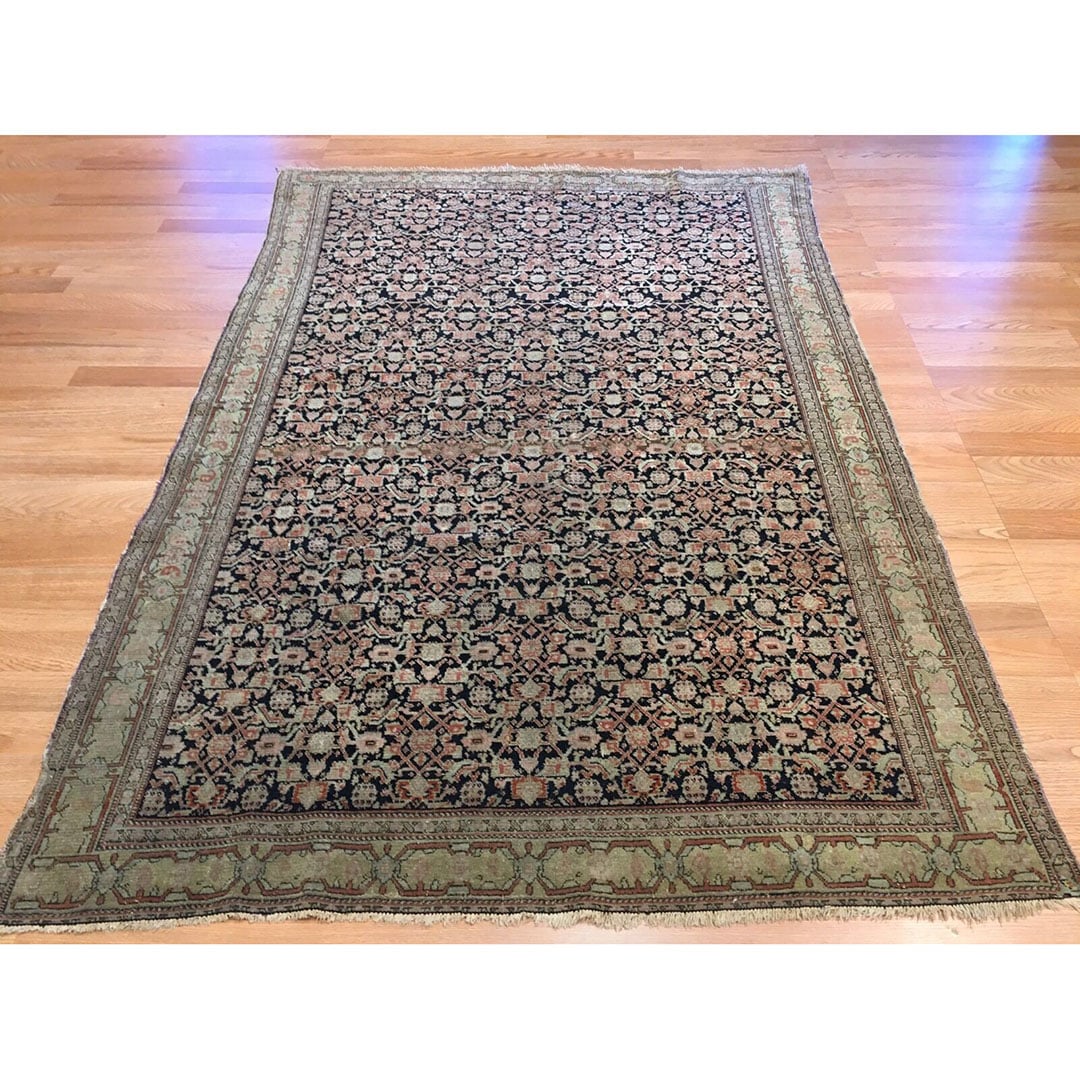 Special Senneh - 1860s Antique Persian Rug - Tribal Oriental - 4'1" x 6'2" ft
