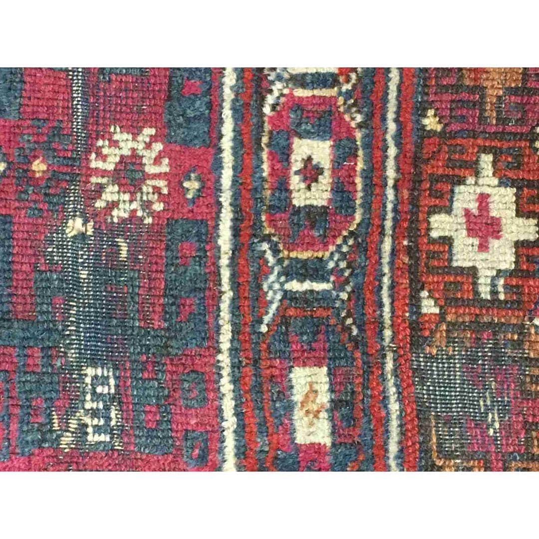 Tremendous Turkish - 1920s Antique Anatolian Rug - Tribal Carpet - 4'1" x 6'3" ft