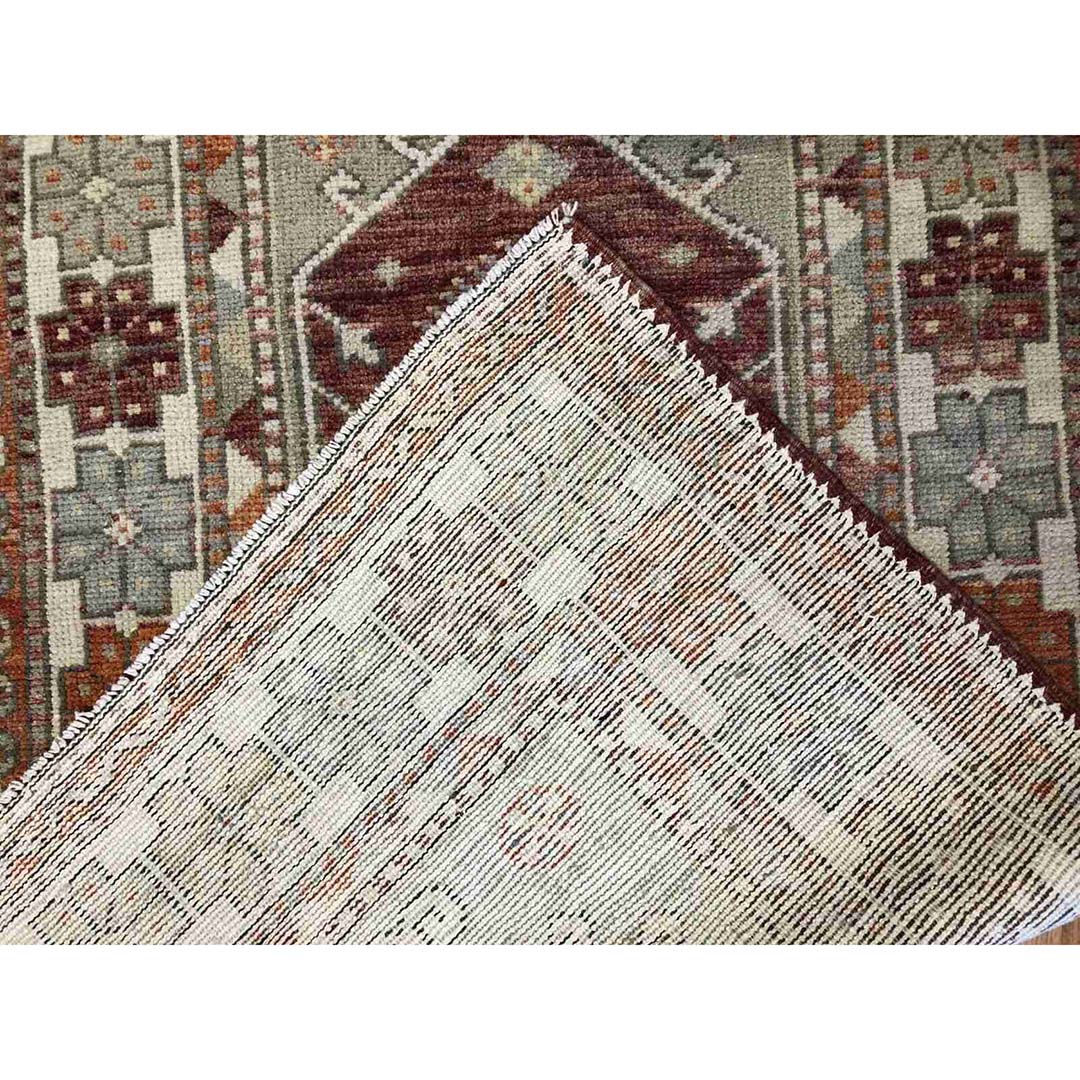 Opulent Oushak - 1960s Vintage Turkish Rug - Tribal Carpet - 2'11" x 4'5" ft