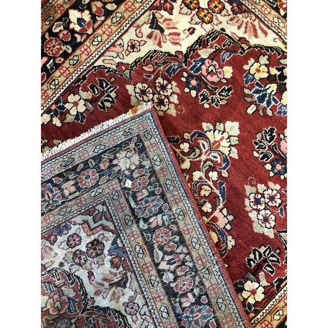Special Sarouk - 1940s Antique Persian Rug - Tribal Carpet 4'5" x 6'2" ft