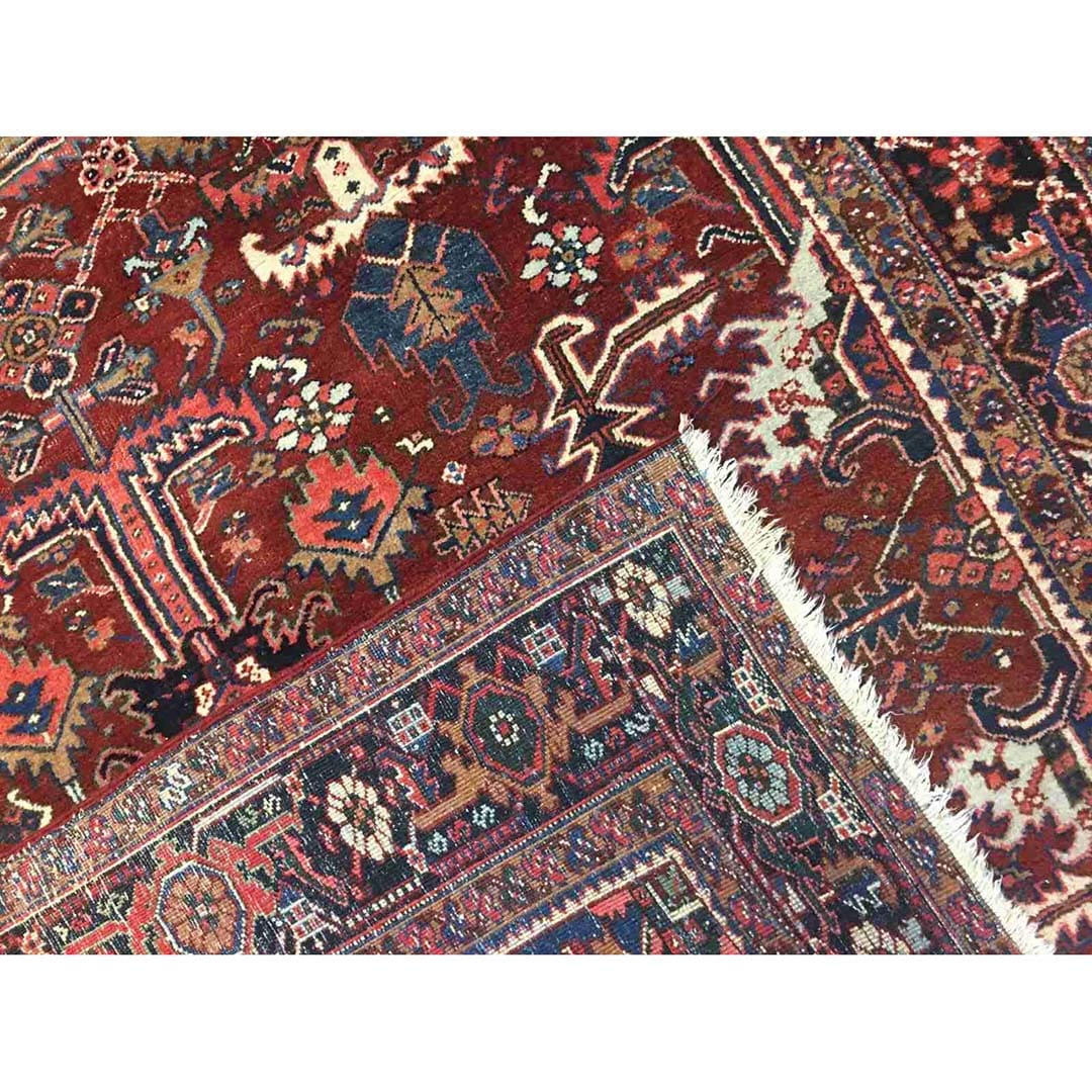 Handsome Heriz – 1920s Antique Persian Rug – Tribal Carpet – 8′ x 10’6″ ft 1