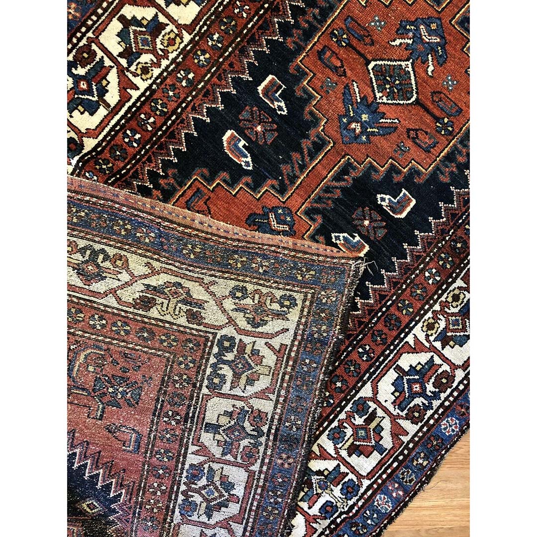 Lovely Lori - 1910s Antique Persian Rug - Malayer Runner - 4' x 14' ft