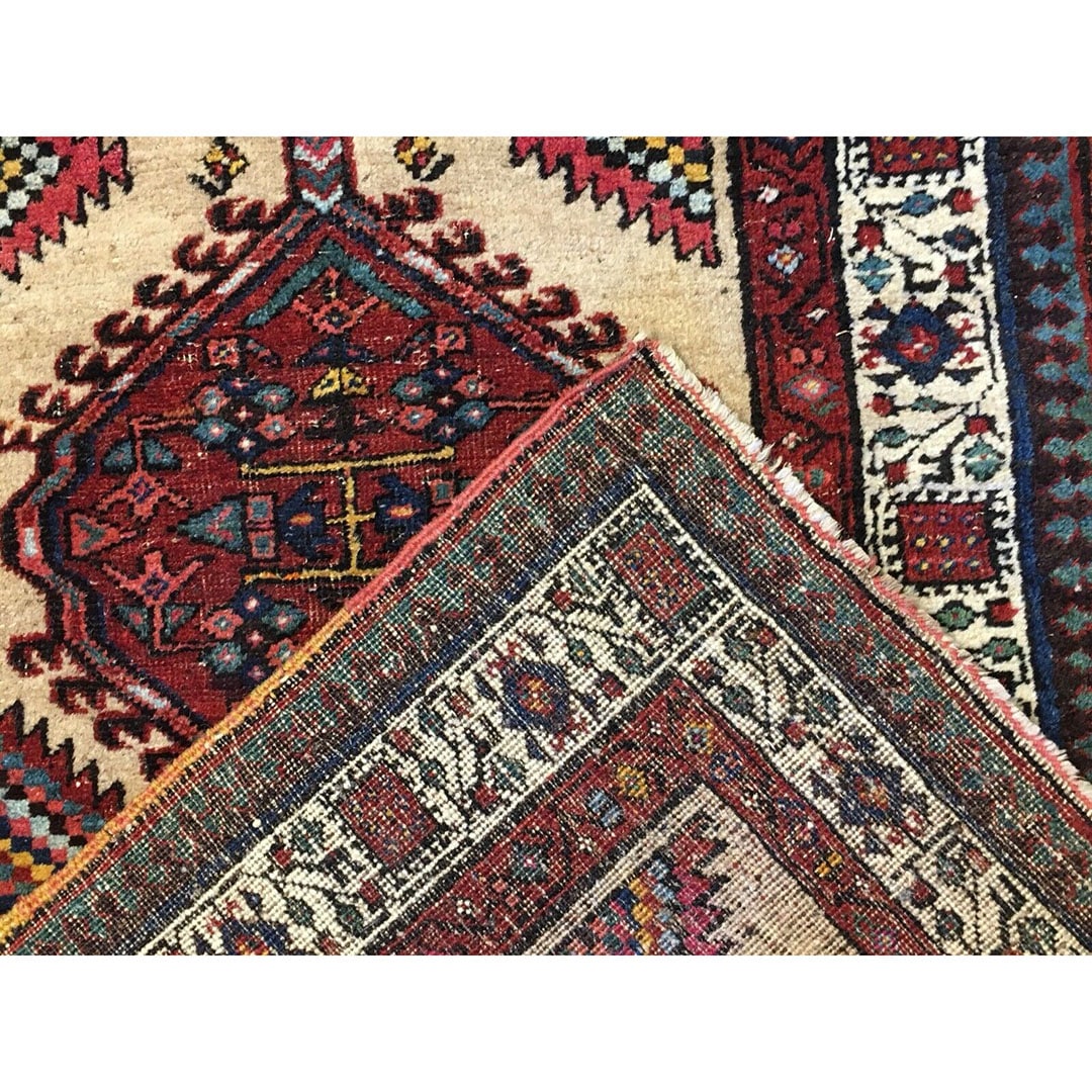 Captivating Camel Hair - 1930s Antique Serab Rug - Tribal Carpet - 2'11" x 5'3" ft