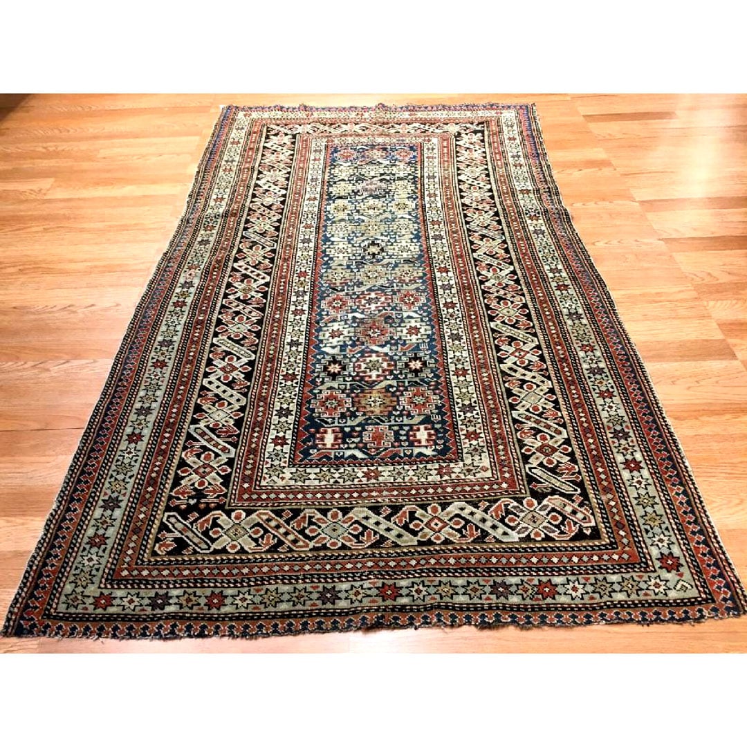 Charming Chi-Chi - 1890s Antique Shirvan Rug - Caucasian Carpet - 3'8" x 6'3" ft