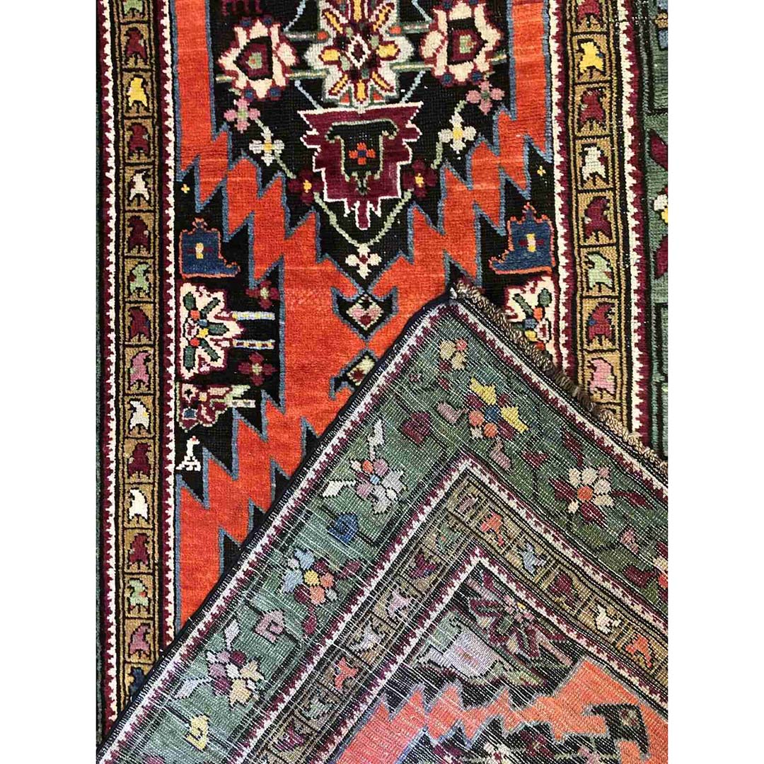 Collectible Caucasian - 1910s Antique Karabagh Rug - Tribal Runner - 3'1" x 10'4" ft