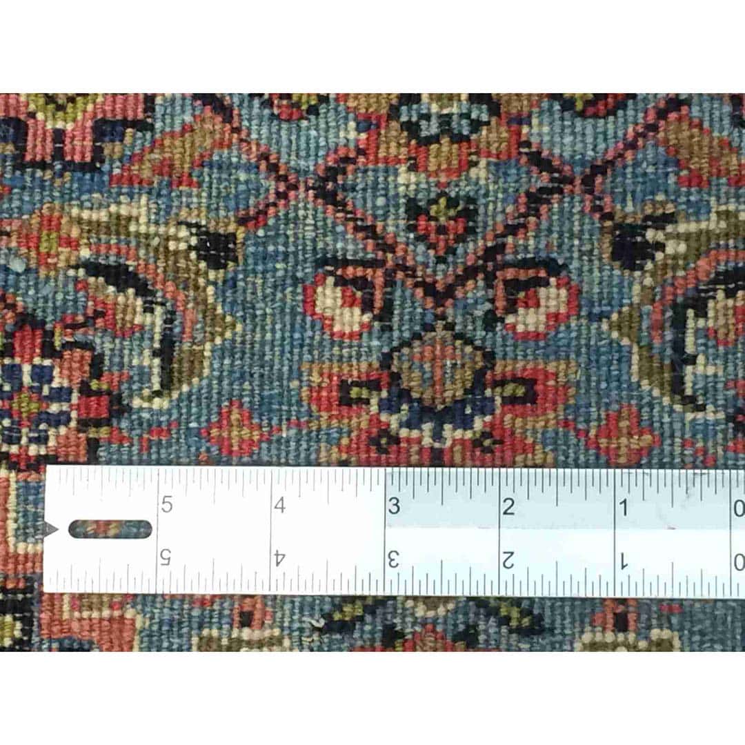 Perfect Persian - 1930s Antique Bijar Rug - Herati Carpet - 9' x 12'2" ft