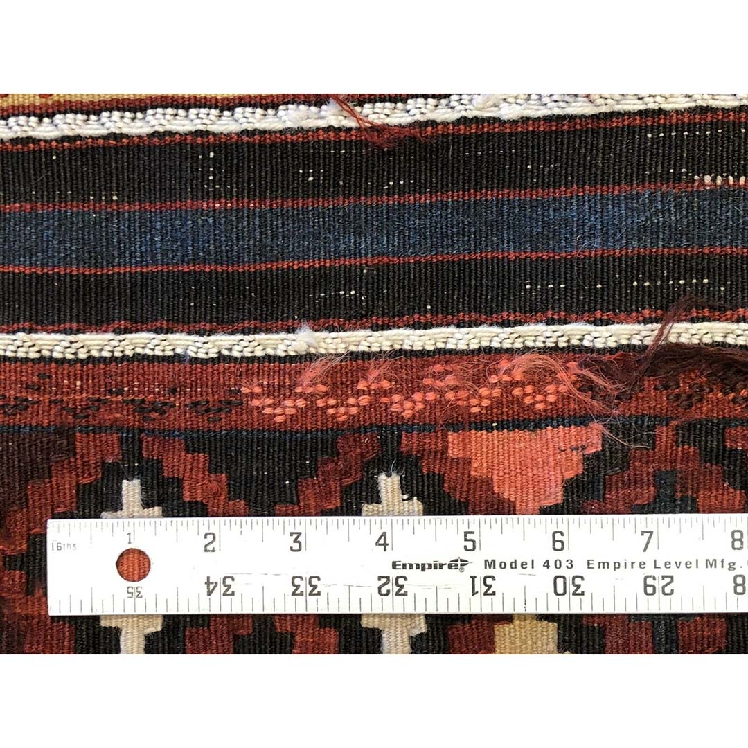Sensational Shirvan - 1940s Antique Kilim Rug - Caucasian Flatweave 5'10" x 6'10" ft
