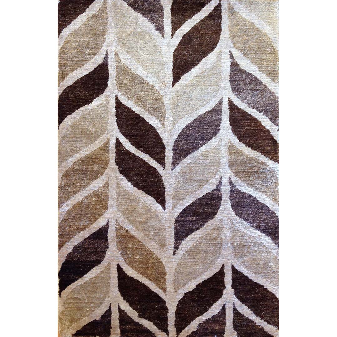 Marvelous Modern - Contemporary Hand-Woven Indian Rug - Nepali Weave - 2' x 3' ft.