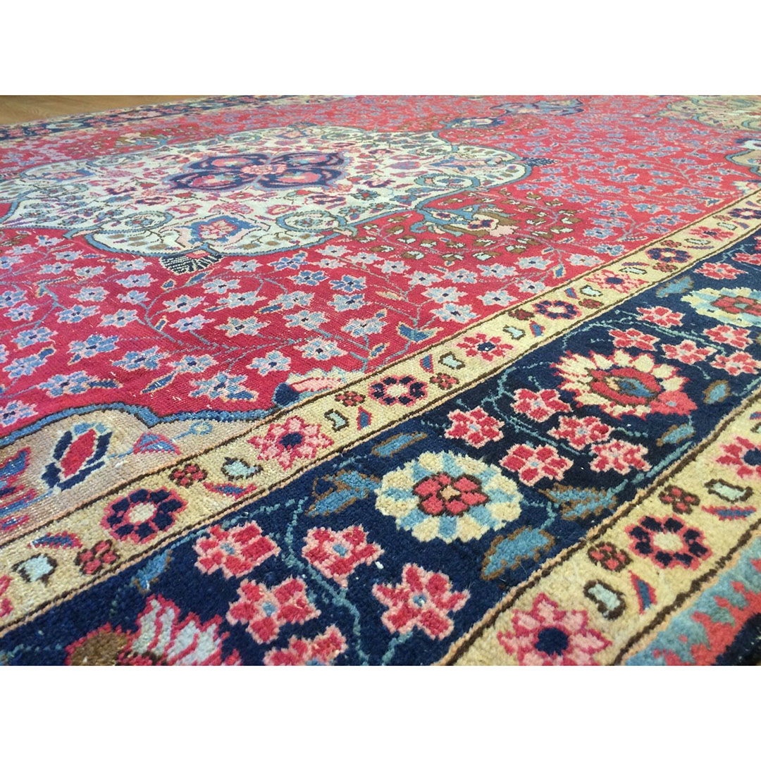 Terrific Tabriz - 1910s Antique Oriental Rug - Persian Carpet - 6'4" x 10' ft.