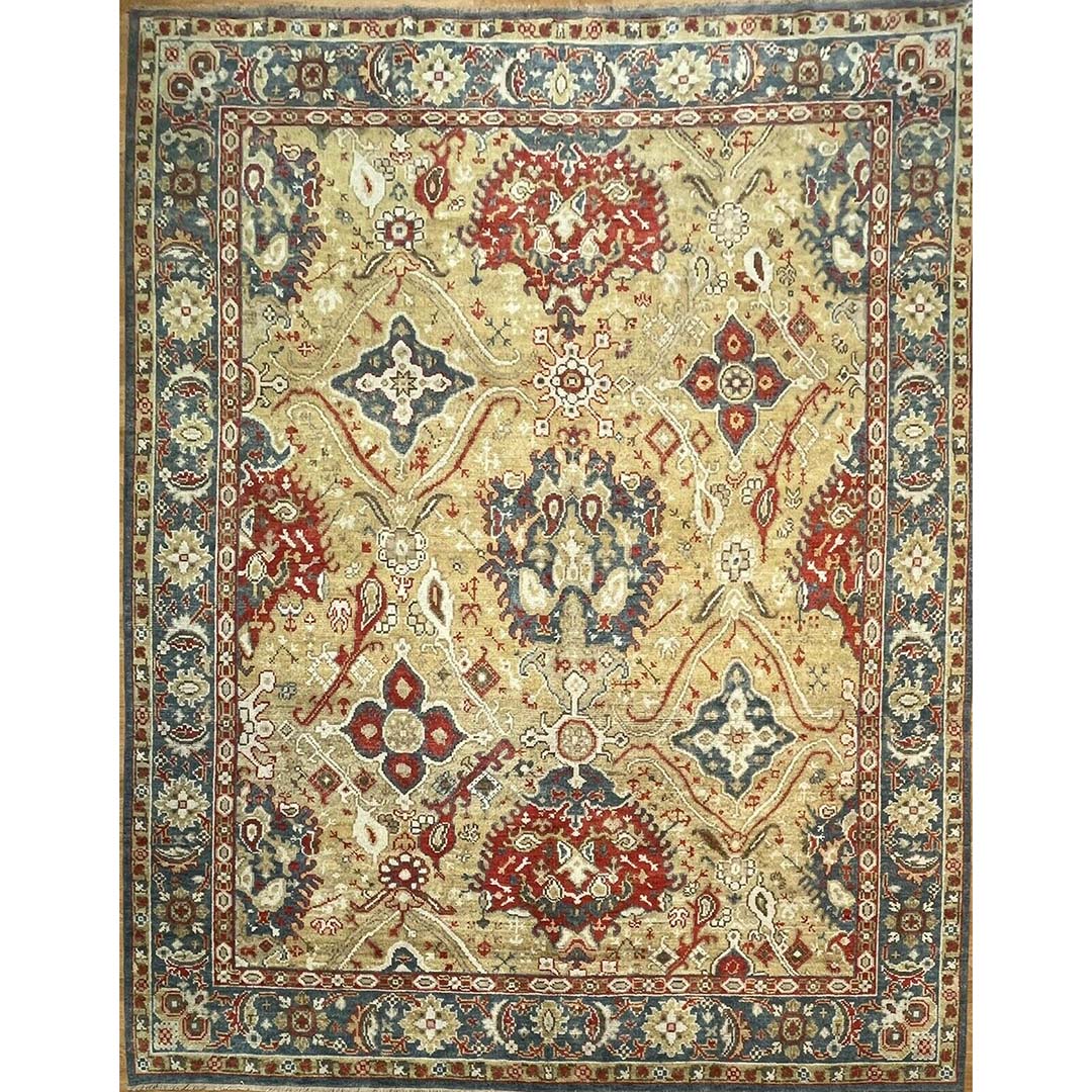 Vintage Turkish Rug - Tribal Distressed Carpet - 8' x 10' ft.