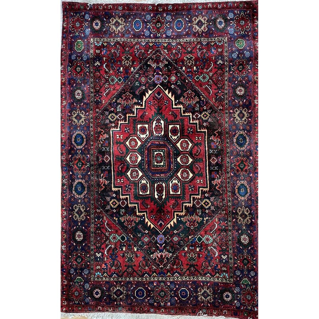 Beautiful Bijar - 1960s Traditional Persian Rug - Oriental Carpet - 3'4" x 5'3" ft.