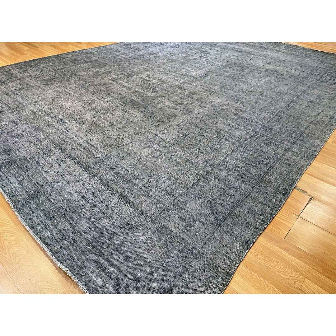 Outstanding Overdye 1940s Antique Vintage Rug Distressed Carpet