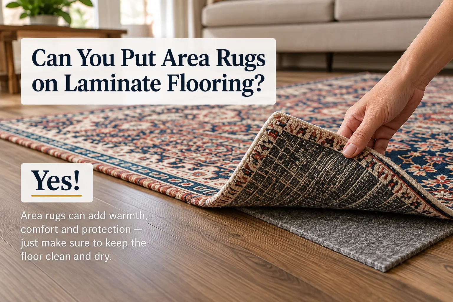 Can You Put Area Rugs on Laminate Flooring