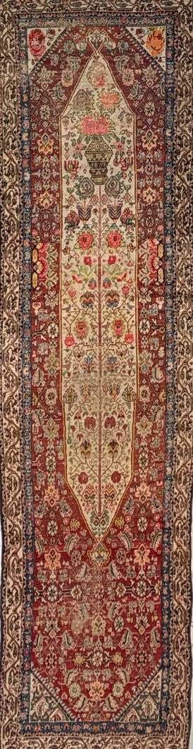 Splendid Shalamzar – 1900s Antique Persian Bakhtiari Runner – 3' x 11'6" ft.