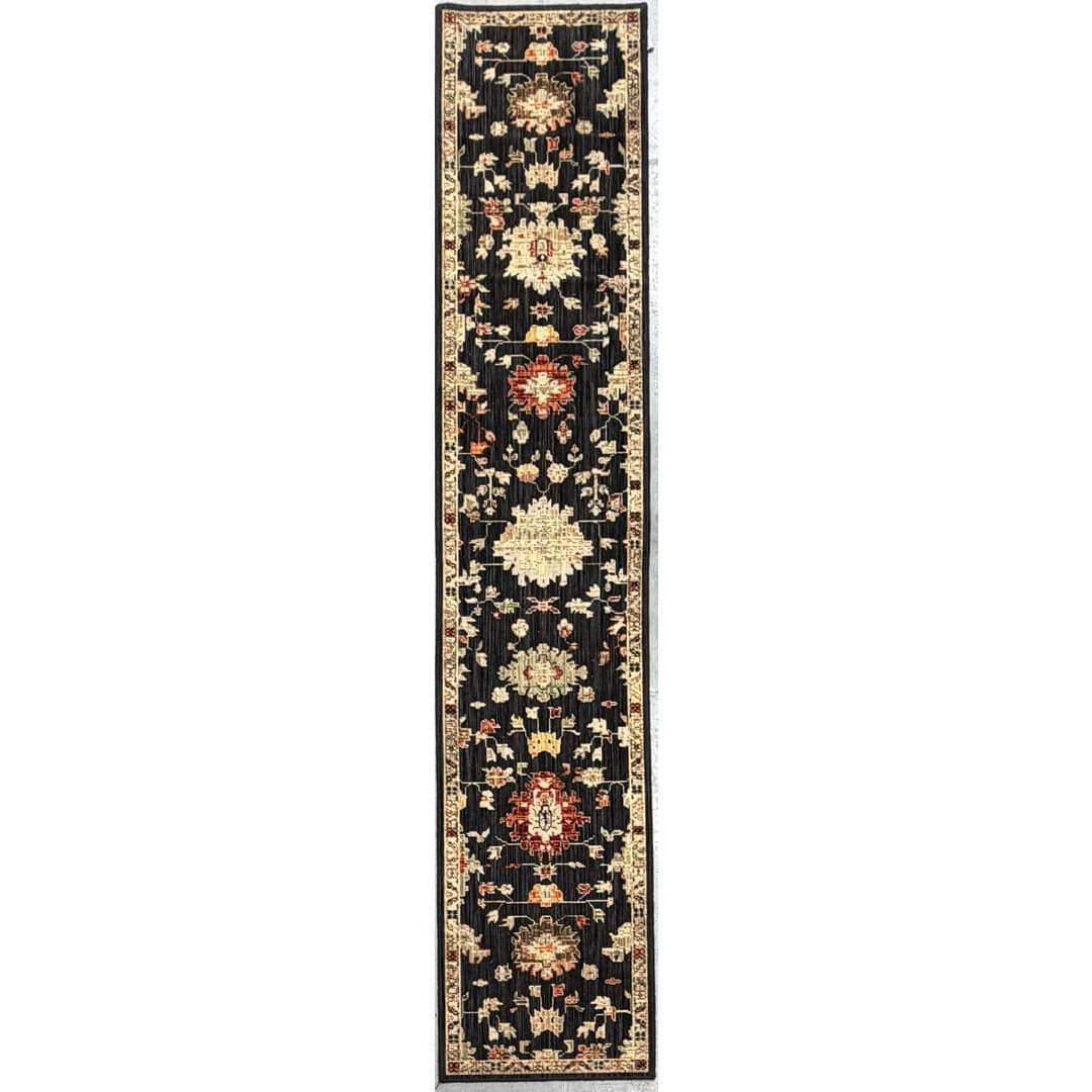 Midnight Motif Nourison Heriz design runner, full catalog view